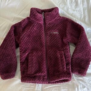 Columbia Maroon Sherpa Jacket 3T